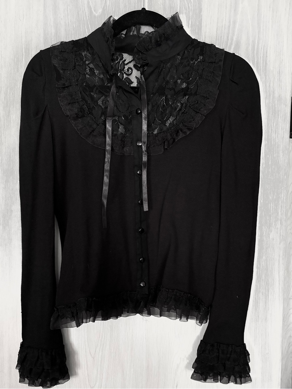Banned Dancing Days Black with Lace Cardigan